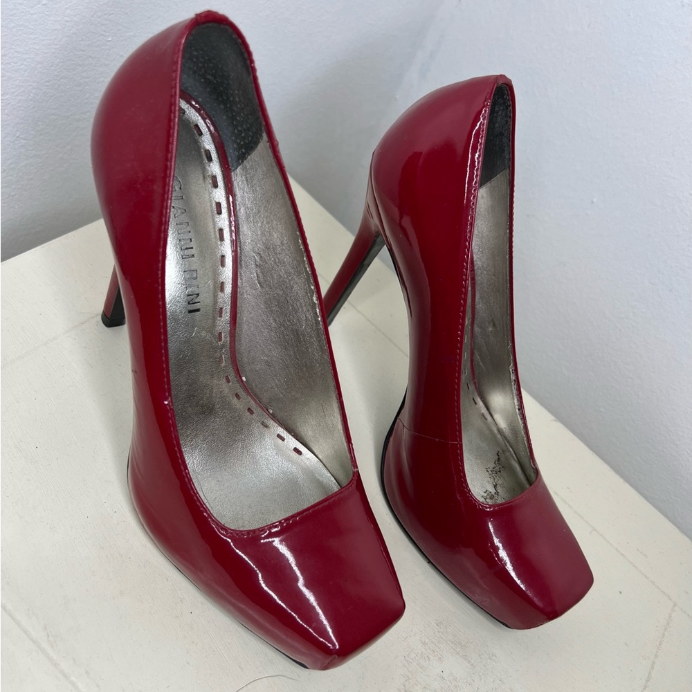Gianni Bini Red Patent LeatherHigh Heel Shoes